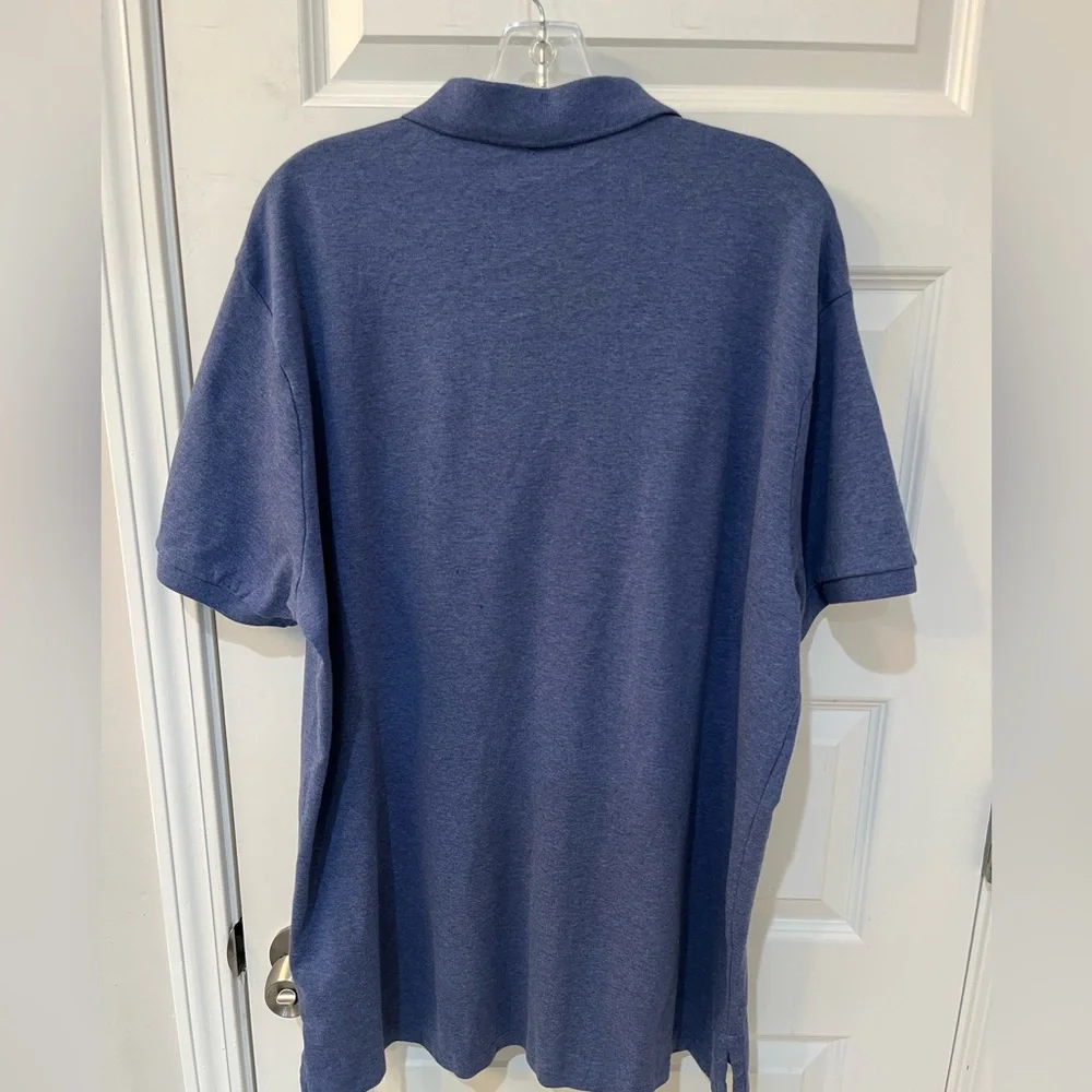 Polo Ralph Lauren Men’s Blue Polo‎ Shirt Custom Slim Fit Collard Cotton Size 2XL